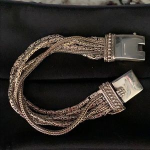 Silpada 8”Byzantine sterling bracelet